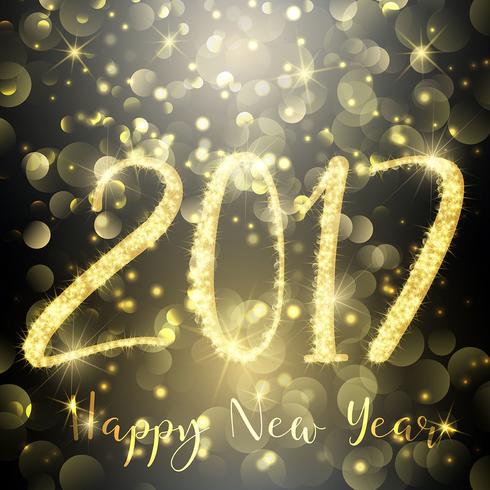 Happy New Year sparkle background  vector