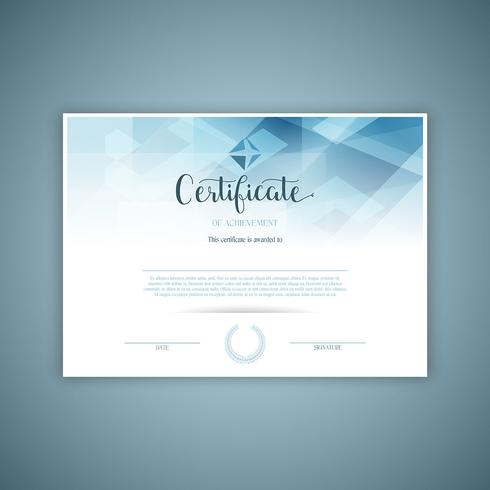 Diseño decorativo certificado vector