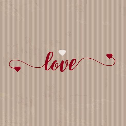 Grunge love background  vector