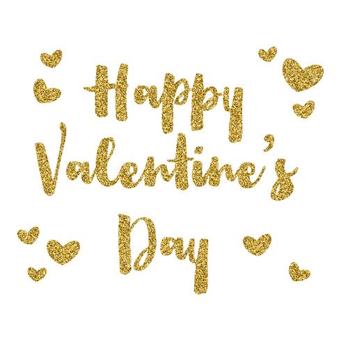 Glitter Valentines day background  vector