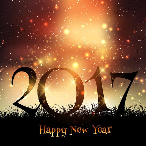 Decorative Happy New Year background  vector