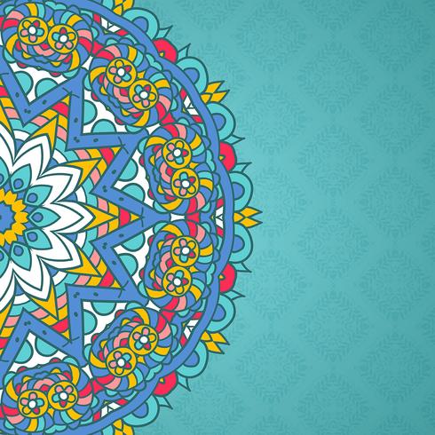 Decorative mandala styled background vector