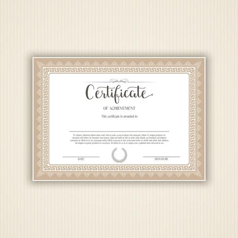 Certificate design  vector