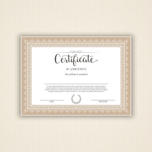 Certificate design  vector