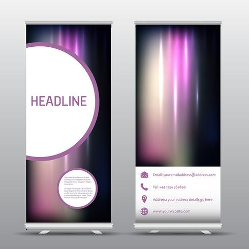 Roll up advertising banners  vector