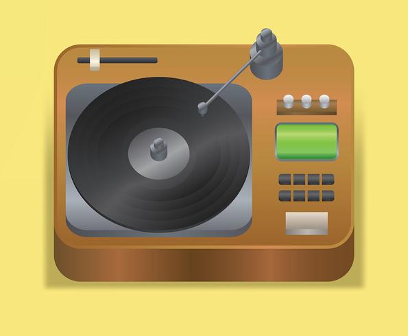 Vinyl Records Vector Illustration