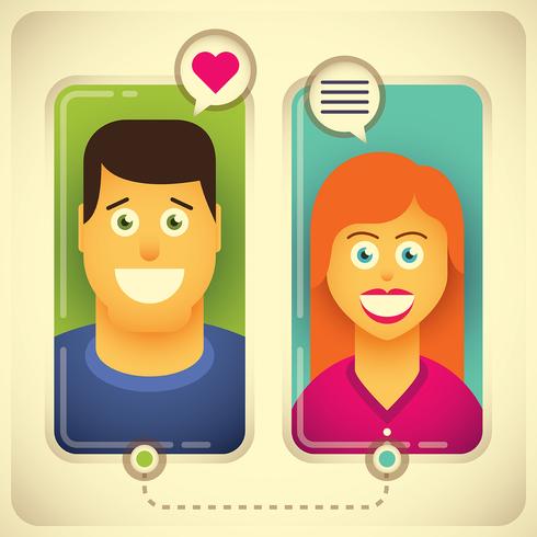 online dating vector