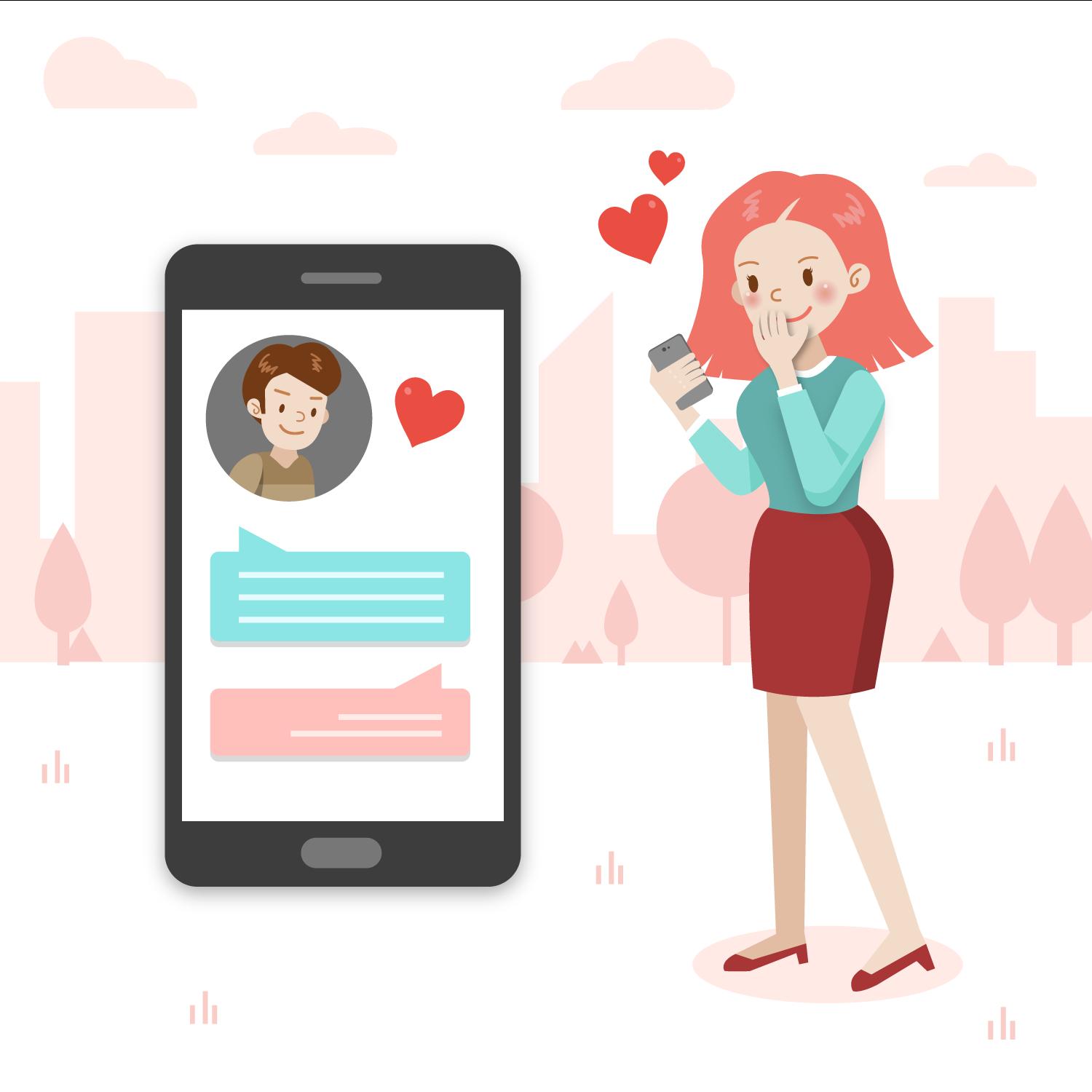 Royalty Free Internet Dating Clip Art, Vector Images & Illu…