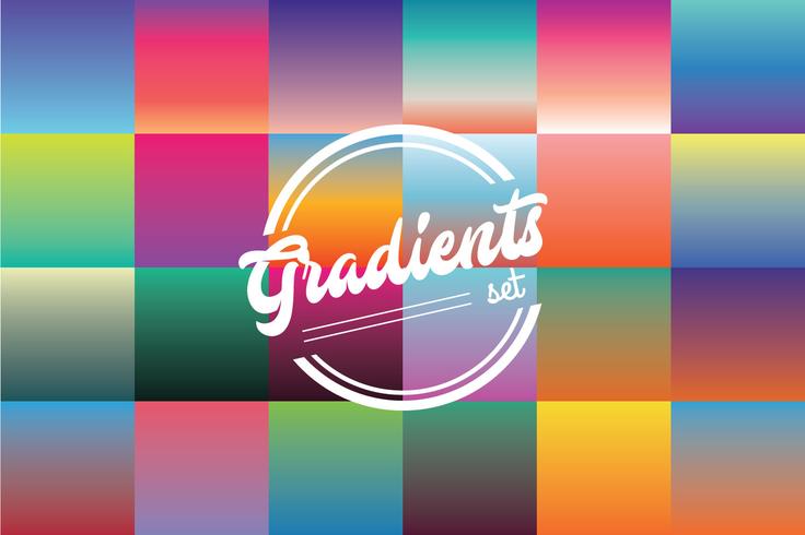 Gradients Color Set vector