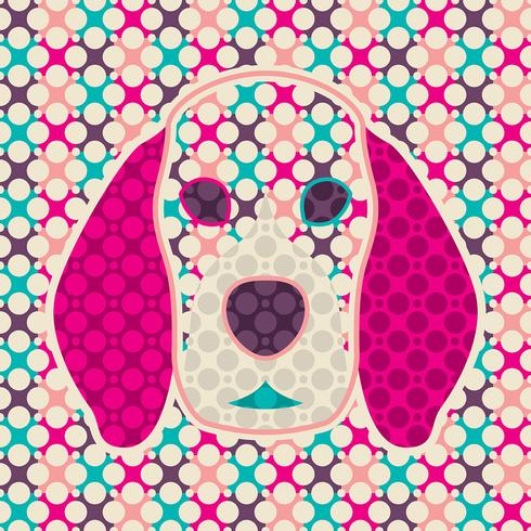 abstract dog vector