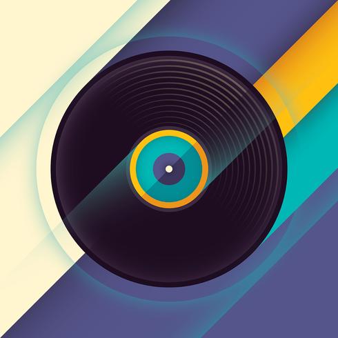 discos de vinilo vector