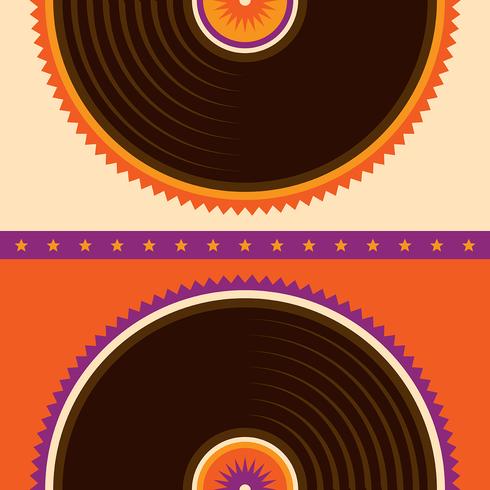 discos de vinilo vector