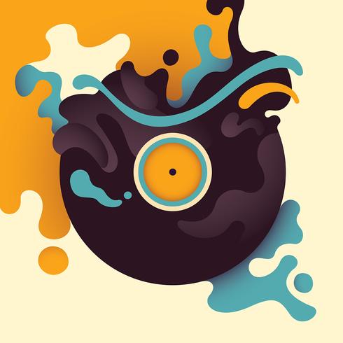 vinyl records vector