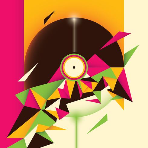 discos de vinilo vector