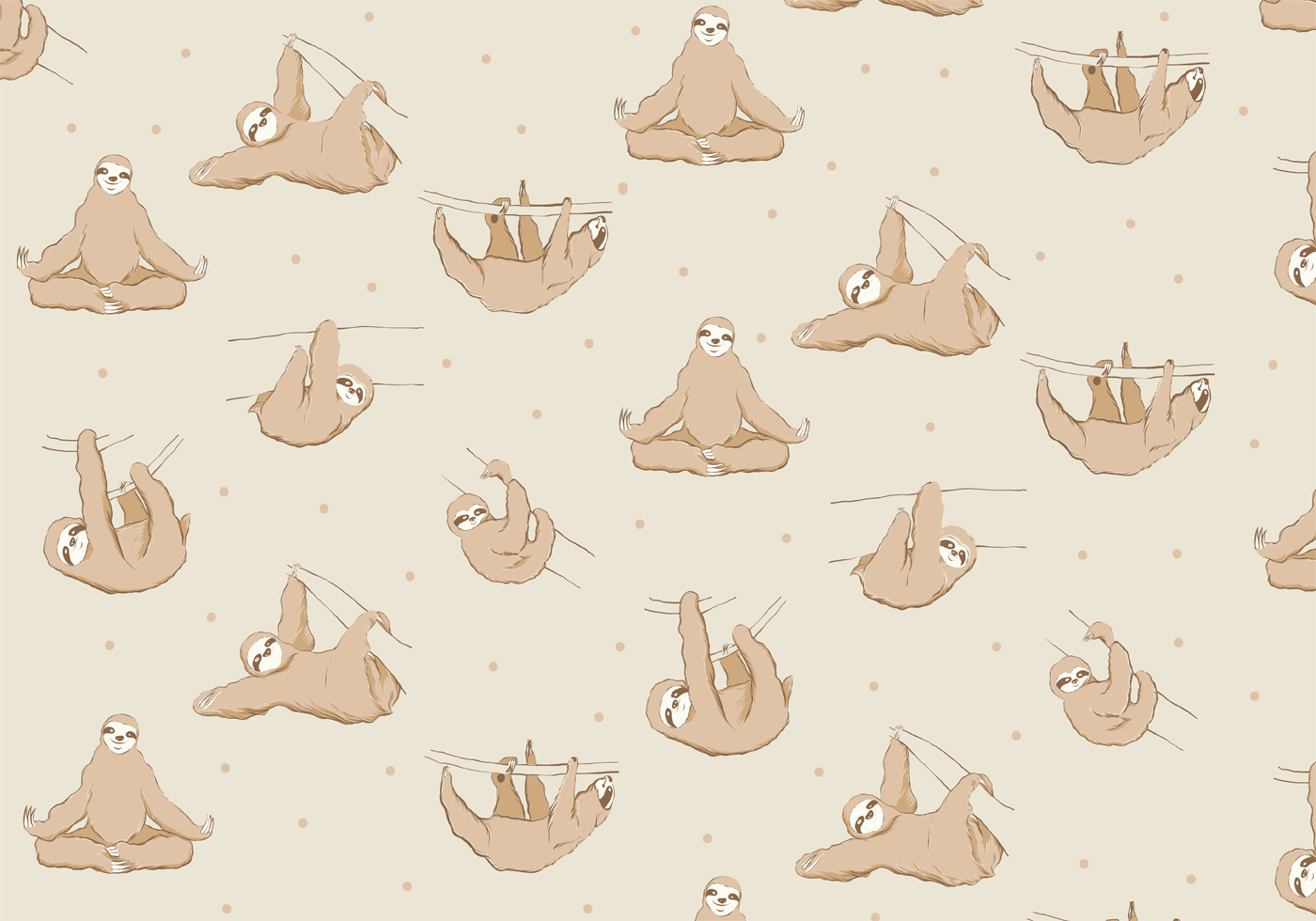 Download Sloth Pattern Vector Design 210872 Vector Art at Vecteezy