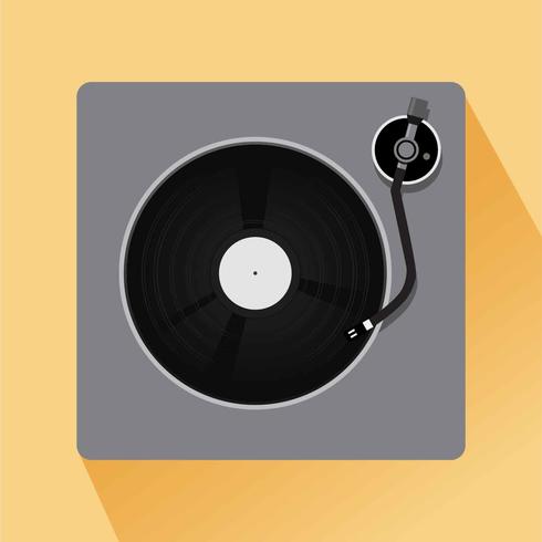 Vector de ilustración de discos de vinilo