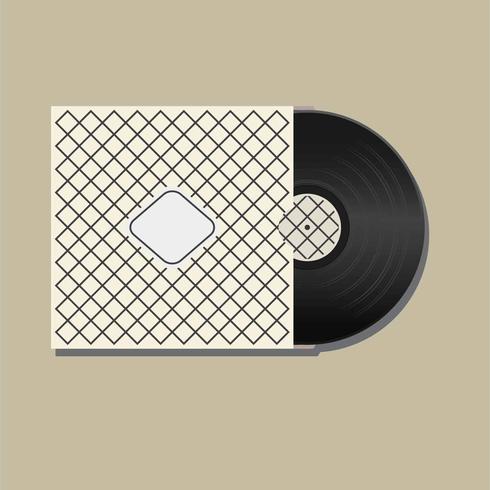 Vector de ilustración de discos de vinilo