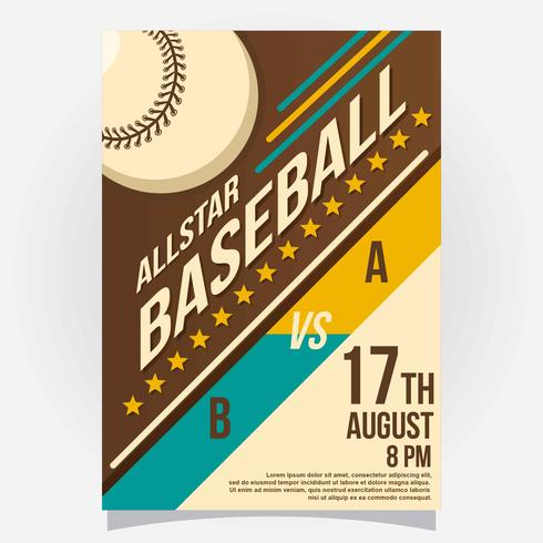 Baseball All Star vector