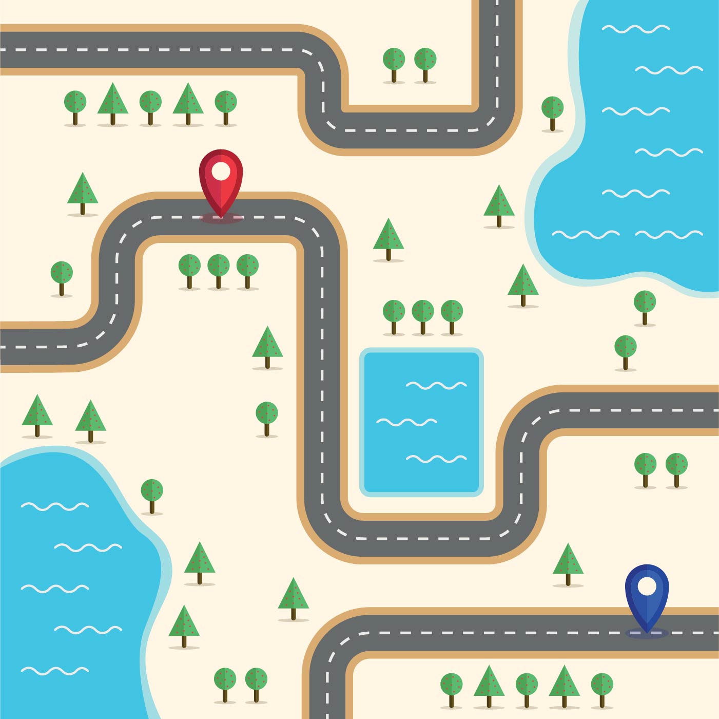 Download Road Map 210901 - Download Free Vectors, Clipart Graphics & Vector Art