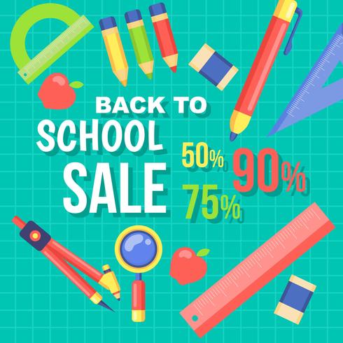 Back to School Sale vector