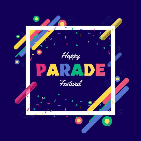 Parade Festival Vector Illustration