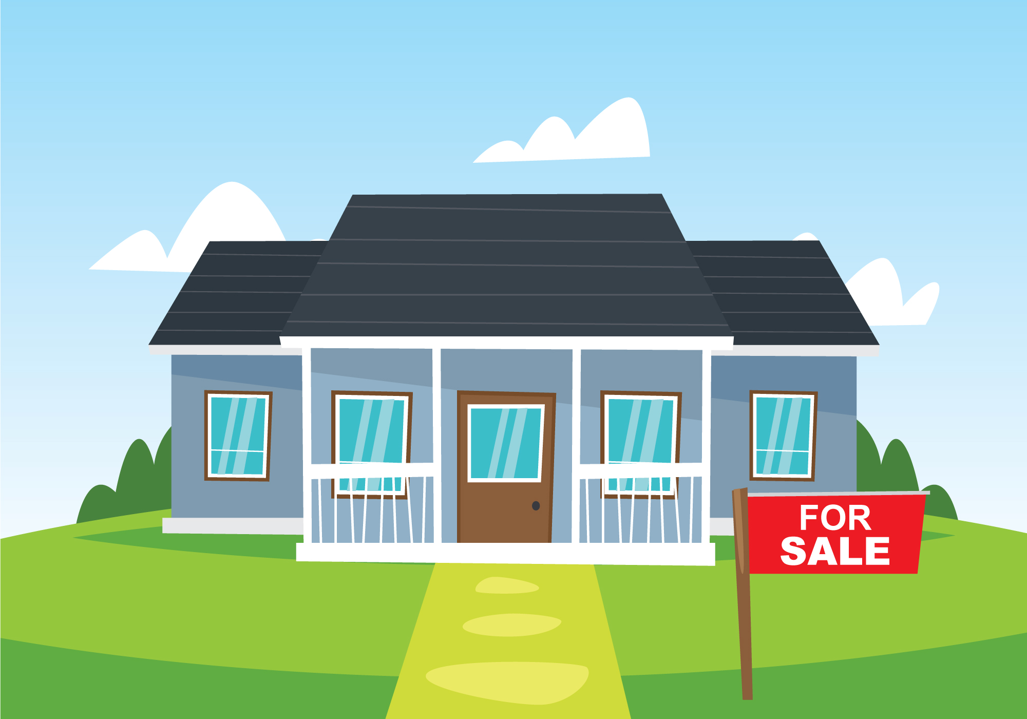 Download Big House For Sale 210959 Vector Art at Vecteezy