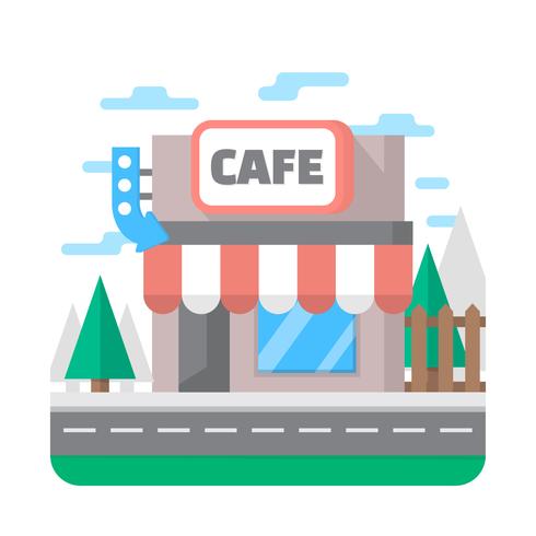 casa de café vector