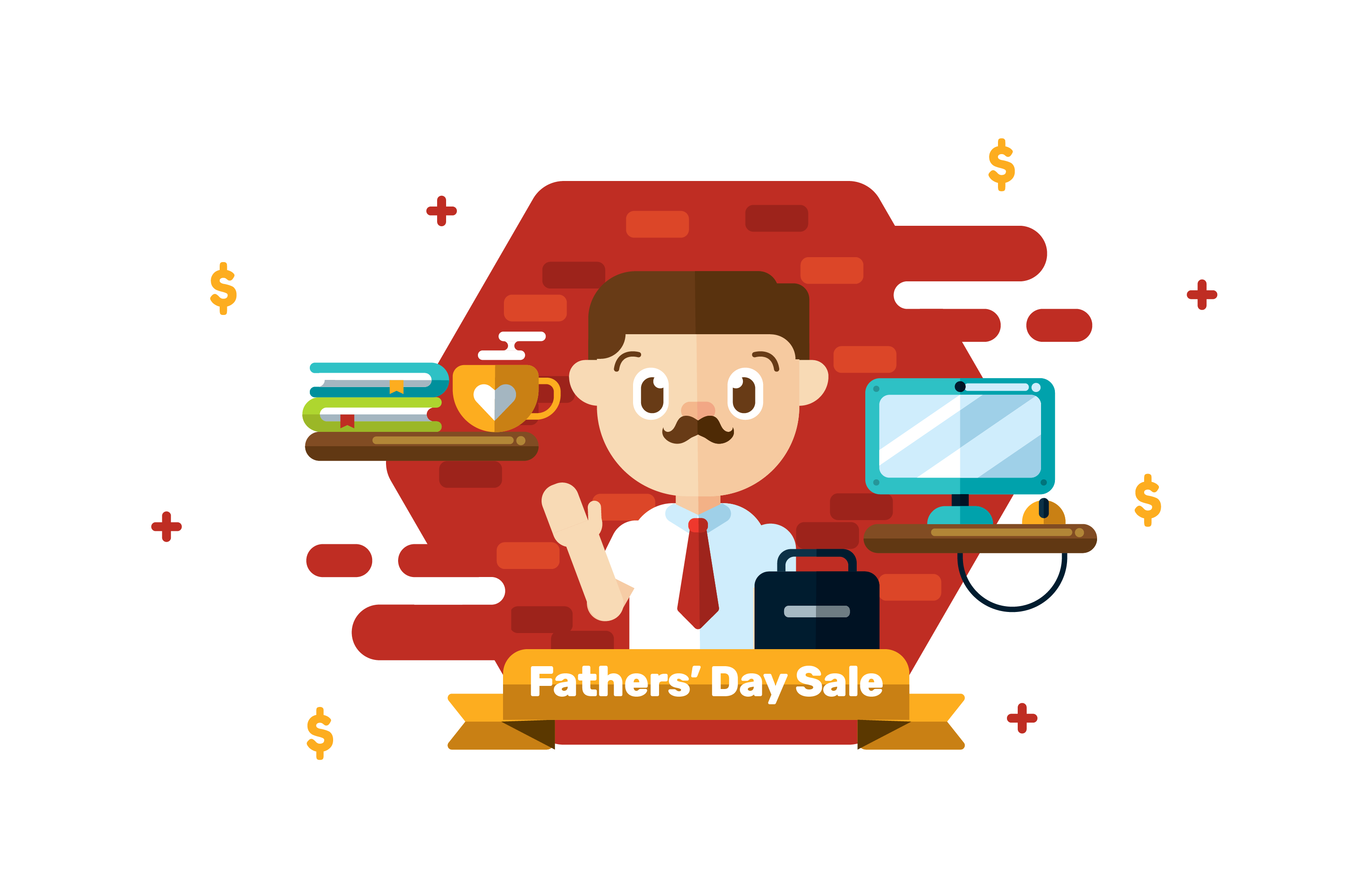 Download Fathers Day Sale Vector 210995 Vector Art at Vecteezy