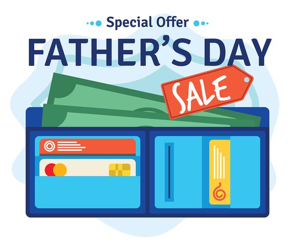 Fathers Day Sale Illustration