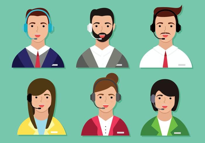 Customer Service Character Vector Pack