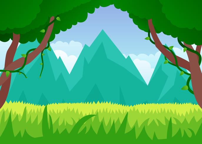 Awesome Tropical Landscape Player Vectors