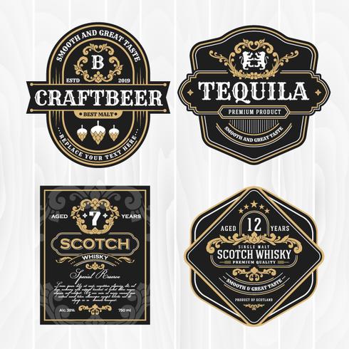 Classic vintage frame for labels, banner and other design vector