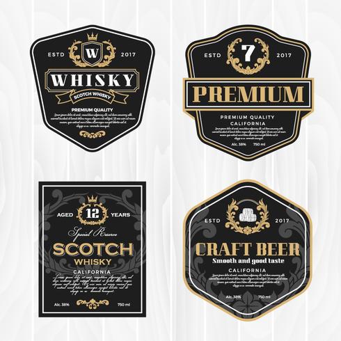 Classic vintage frame for labels, banner and other design vector