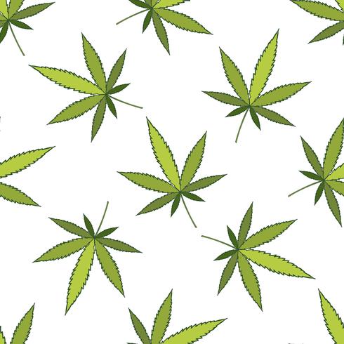 Cannabis vector pattern.