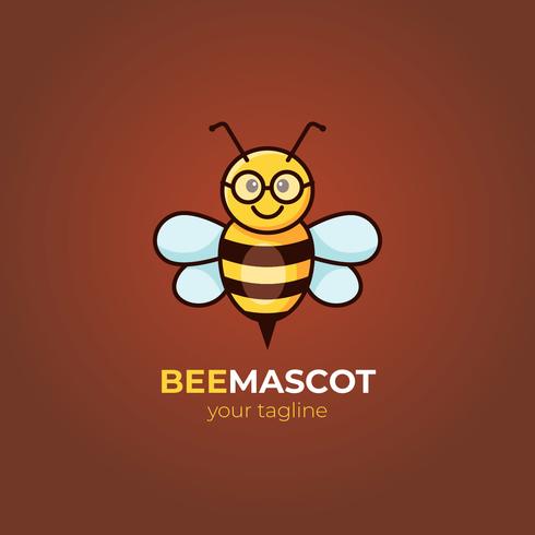 Vector de mascota de abeja