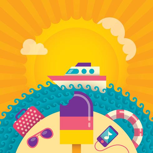 beach bum vector