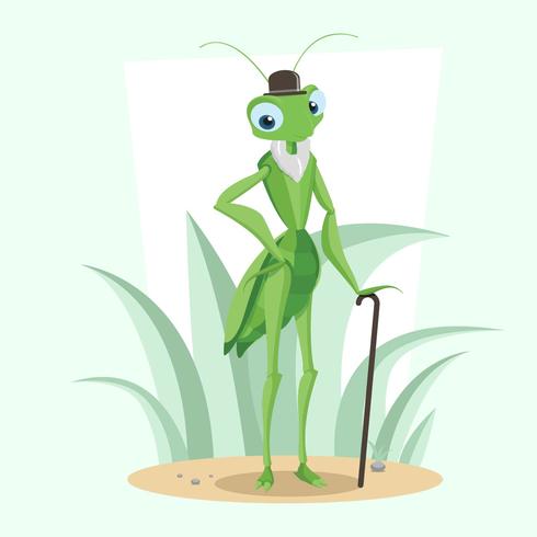 Mascota de insectos vector