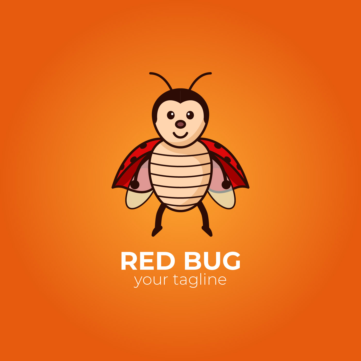 Red Bug Mascot 211534 Vector Art at Vecteezy