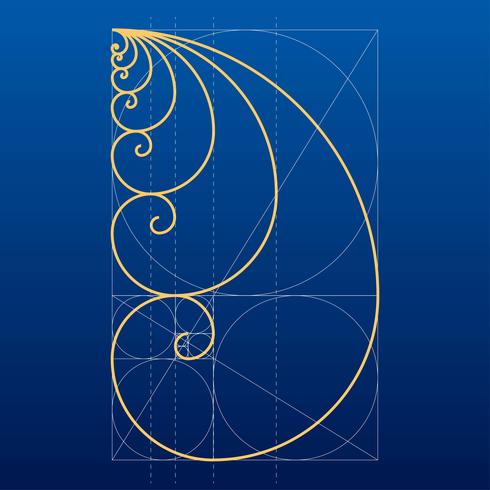 Golden Ratio Grid Vector