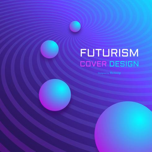 Abstract Futurism Tech Cover Vector Template