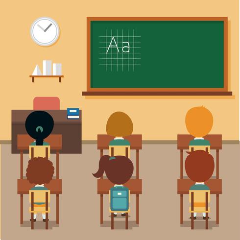 Classroom Kids Vector