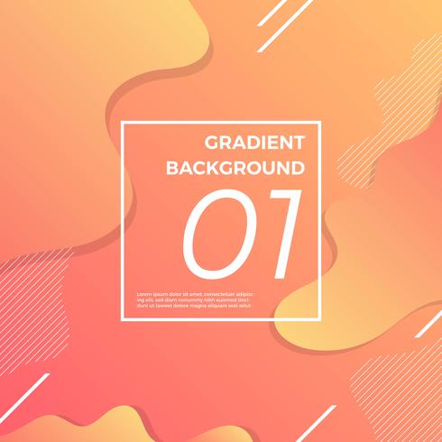 Futuristic Gradient Background with minimalist shape vector illustration