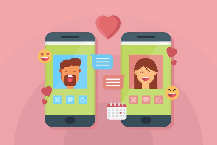 Online Dating Vector