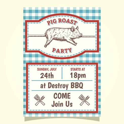 Pig Roast vector