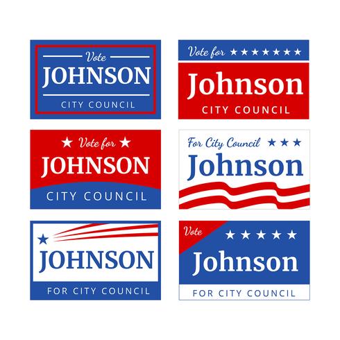 Campaign Sign Vector