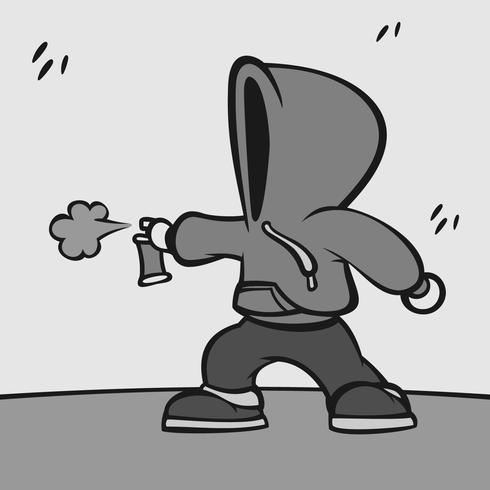vector de estilo de dibujos animados de bombardero de mancha