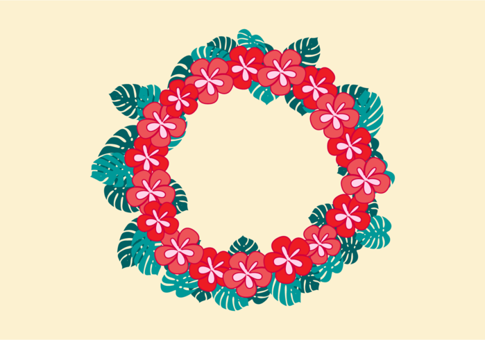 Free Vector Illustration of Hawaiian Lei