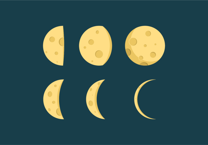 Moon Phase Vectors