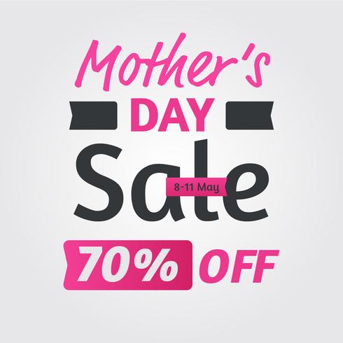 Banner de venta de día de madres vector