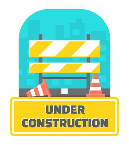 Under Construction Illustration vector